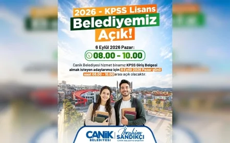 Canik Belediye Başkanı İbrahim Sandıkçı: “KPSS’ye girecek tüm gençlerimize başarılar diliyorum”