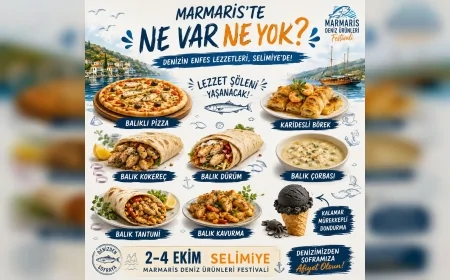 Marmaris Deniz Ürünleri Festivali’nde balık dürümden kalamar mürekkepli dondurmaya lezzet şöleni yaşanacak