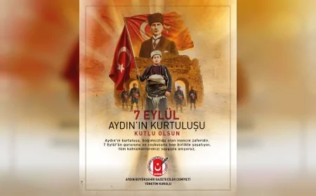 Aydın Büyükşehir Gazeteciler Cemiyeti: “7 Eylül Aydın’ın Kurtuluş Günü kutlu olsun”