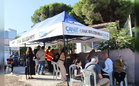 Canik Belediyesi KPSS adayları için sınav merkezlerinde bekleme ve ikram desteği sağladı