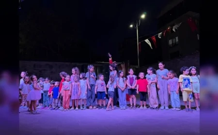 Yalova İsmetpaşa Mahallesi’nde çocuklar “Kırmızı Başlıklı Kız” tiyatrosuyla buluştu