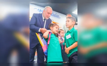 Canik Belediye Başkanı İbrahim Sandıkçı: “Birinci sınıfa başlayan tüm öğrencilerimize çanta ve kırtasiye seti hediye ediyoruz”