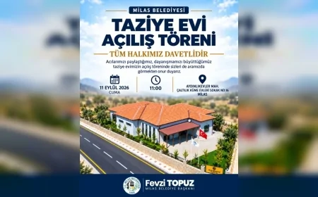 Milas Belediyesi Taziye Evi 11 Eylül’de düzenlenecek törenle hizmete açılacak