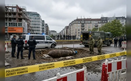 Hamburg-Altona’da İkinci Dünya Savaşı’ndan Kalma Uçak Bombası Bulundu Tahliye Başlatıldı