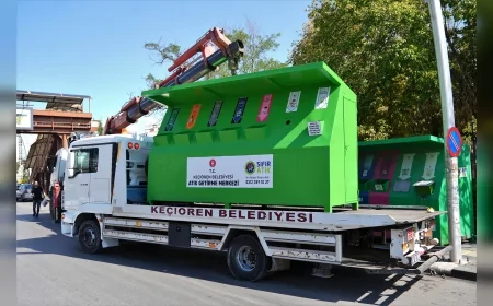 Keçiören’de Yenilenen Mobil Atık Getirme Merkezleri Geri Dönüşüme Katkı Sağlıyor