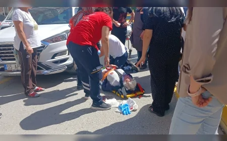 Çorum’da cipin çarptığı yaya kadın yaralandı, hastanede tedavisi tamamlandı
