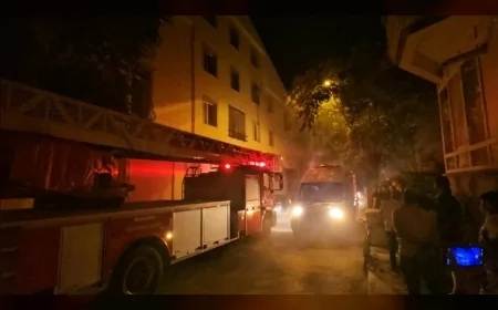 Çorum’da apartman yangınında 2’si çocuk 7 kişi dumandan etkilenerek hastaneye kaldırıldı