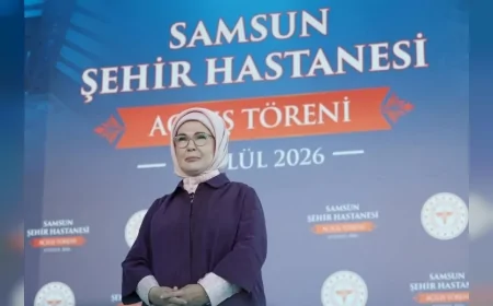 Emine Erdoğan: “Samsun Şehir Hastanesinin kente ve ülkeye hayırlı olmasını diliyorum”