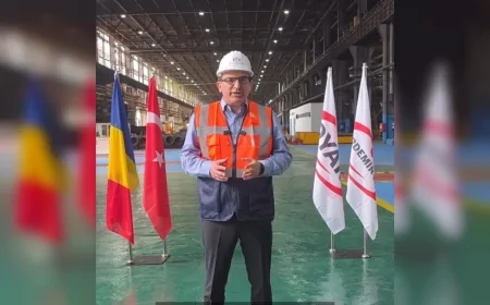 OYAK Genel Müdürü Prof. Dr. Murat Yalçıntaş, Erdemir Romanya Tesislerinde Üretim Süreçlerini İnceledi