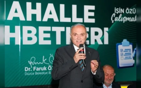 Düzce Belediye Başkanı Dr. Faruk Özlü: “Görev sürem bitmeden önce Düzce’de asfaltlanmamış bir tek sokak, bir tek cadde kalmayacak”