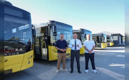 Düzce Belediyesi ulaşım filosuna 9 yeni 12 metrelik araç kattı, okul döneminde kapasite artırılıyor