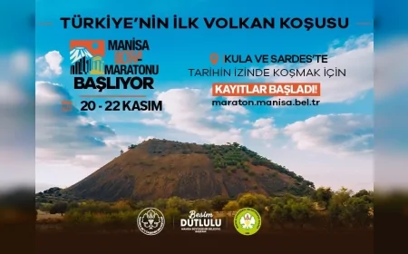 Manisa Büyükşehir Belediyesi, Türkiye’nin ilk volkan koşusu Manisa Ultra Maratonu için kayıtları başlattı