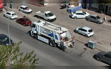 İnegöl Belediyesi yüzde 100 elektrikli çöp kamyonunu sokaklarda test etmeye başladı