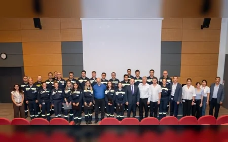 Tüpraş ve Dört Üniversitenin İş Birliğiyle Temel Rafinericilik Staj Programını Tamamlayan Öğrenciler Sertifikalarını Aldı