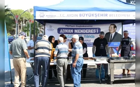 Aydın Büyükşehir Belediyesi merhum Başbakan Adnan Menderes’i lokma hayrıyla andı