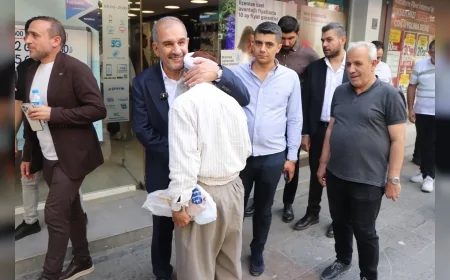 Elazığ TSO Başkanı İdris Alan Seçim Çalışmalarını Gazi Caddesi’nde Sürdürdü: “Gücümüz Birliğimiz, Yolumuz Gönül Birliğidir”