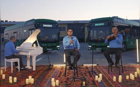 BakuBus şoförlerinden Milli Müzik Günü’ne özel “İntizar” performansı