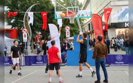 Yalova’da Avrupa Hareketlilik Haftası etkinlikleri Cumhuriyet Caddesi’nde spor, sanat ve eğlenceyle sürdü
