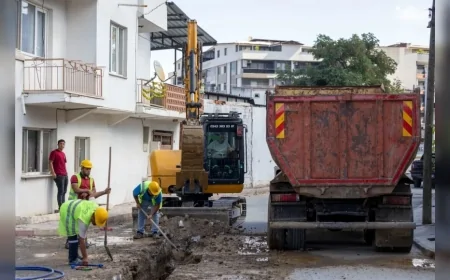 İZSU Kınık’ta 40 yıllık içme suyu şebekesini 600 milyon liralık yatırımla yeniliyor