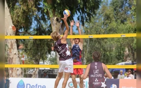 Foça’da Avrupa Plaj Voleybolu heyecanında yarı finalistler belli oldu, gözler final karşılaşmalarına çevrildi