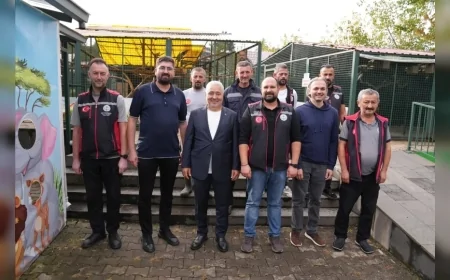Giresun Belediyesi Hayvan Barınağı’nda sağlık, bakım ve yaşam alanı çalışmaları incelendi