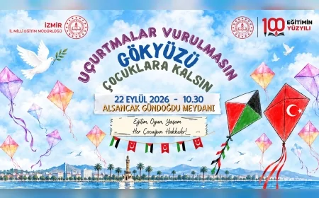 İzmir’de 2 Bin Öğrenci Gazzeli Çocuklar İçin Uçurtmalarını Gökyüzüne Bırakacak