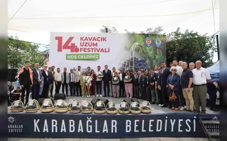 Karabağlar’da 14. Kavacık Üzüm Festivali üreticinin emeği ve dayanışma vurgusuyla başladı