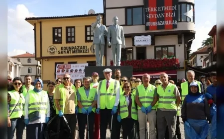 Odunpazarı’nda Dünya Temizlik Günü’nde Tarihi Bölgenin Sokaklarında Çevre Temizliği Yapıldı