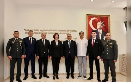 Eskişehir Büyükşehir Belediye Başkanı Ayşe Ünlüce Azerbaycanlı yerel yönetim heyetini ağırladı