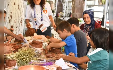 Menemen Çömlek Festivali’nde deniz canlıları için üretilen çömlekler denize bırakılacak