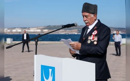 Aliağa’da 19 Eylül Gaziler Günü töreninde gaziler ve şehitler anıldı