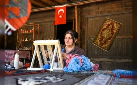 Altınköy Açık Hava Müzesi’nde halılar dile geldi, Anadolu’nun motifleri ziyaretçilerle buluştu