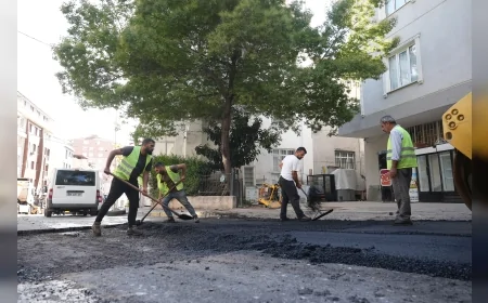 Maltepe’de ulaşım altyapısı güçlendiriliyor Akşemsettin Caddesi’nde asfalt yenilendi