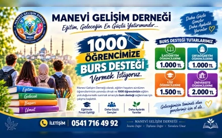 Manevi Gelişim Derneği Başkanı Ramazan Çelik: “Bir öğrencinin hayaline destek olmak, geleceğe yatırım yapmaktır”