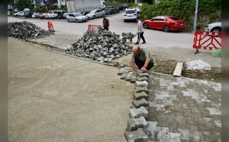 Giresun Belediyesi ekipleri kent genelinde altyapıdan çevre düzenlemesine dört koldan çalışıyor