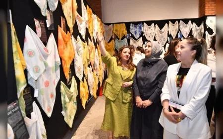Altındağ’da Anadolu’nun kadim motifleri 255 tülbentle Ulucanlar’da sergileniyor