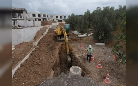 Bursa Büyükşehir Belediyesi Mudanya’da 3,3 kilometrelik yeni altyapı hattını tamamladı