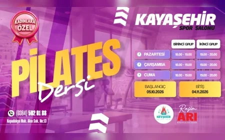 Nevşehir Belediyesi kadınlara özel zumba ve pilates kurslarını Kayaşehir Spor Salonu’nda başlatıyor