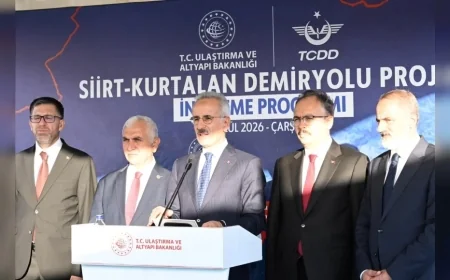Ulaştırma ve Altyapı Bakanı Abdulkadir Uraloğlu: “Siirt il merkezini ulusal demiryolu ağına doğrudan bağlıyoruz”