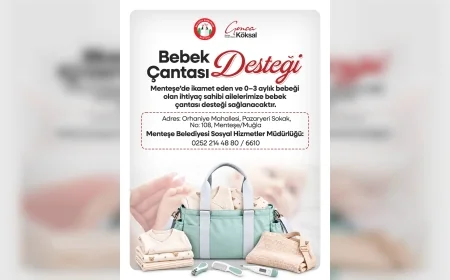 Menteşe Belediyesi, 0-3 aylık bebeği bulunan ihtiyaç sahibi ailelere bebek çantası desteği başlattı