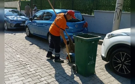 Efeler Belediye Başkanı Anıl Yetişkin öncülüğünde mahallelerin ara sokaklarında kapsamlı temizlik çalışması