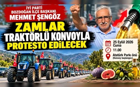 İYİ Parti Bozdoğan İlçe Başkanı Mehmet Şengöz: “Üreticimizin yanında olalım”
