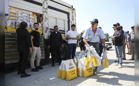 Ankara Büyükşehir Belediyesi 583 üreticiye yüzde 50 hibeli kanola tohumu desteği sağladı