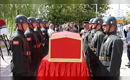 Elazığlı Tankçı Uzman Çavuş Coşkun Sevim, Zeytin Dalı Harekatı bölgesindeki kalp krizi sonrası son yolculuğuna uğurlandı
