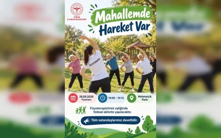 Çorum İl Sağlık Müdürlüğü “Mahallemde Hareket Var” Etkinliğiyle Vatandaşları Mehmetçik Parkı’nda Buluşturacak
