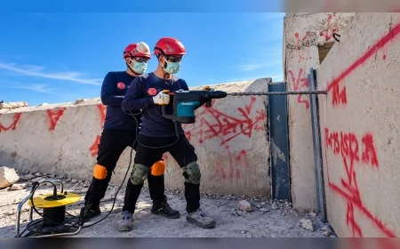 Yunusemre Belediyesi YUKUT ekibi AFAD akreditasyonu için sahada tatbikatlara başladı