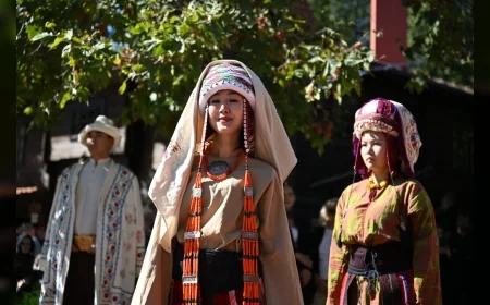 Altınköy Türk Dünyası Kültür ve Sanat Festivali’nde Kırgız “Eleçek Başlıkları” defilesine yoğun ilgi