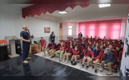 İnegöl Belediyesi öğrencileri hayvan sevgisi ve doğru yaklaşım konusunda bilinçlendiriyor