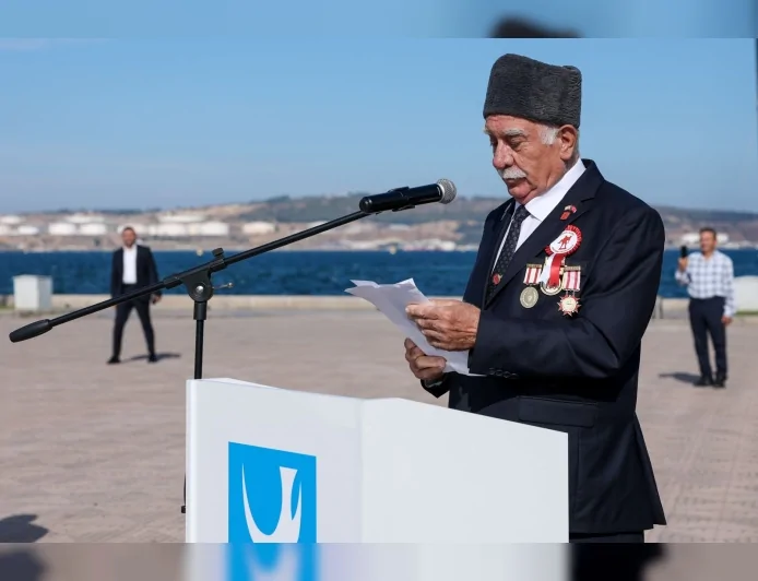 Aliağa’da 19 Eylül Gaziler Günü töreninde gaziler ve şehitler anıldı