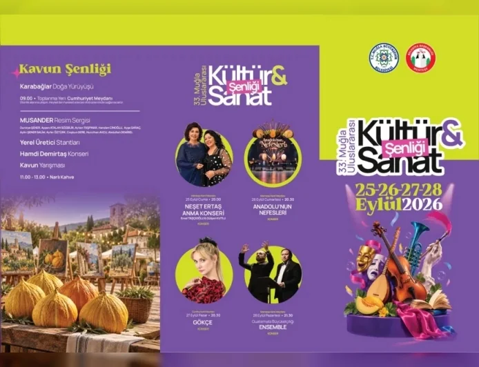 Muğla’da 33. Uluslararası Kültür ve Sanat Şenliği 25 Eylül’de dört günlük programla başlıyor